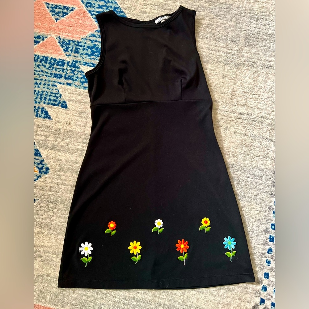 Vintage Patch Flower Power Dress